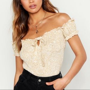 SOLD Off Shoulder Crop Top